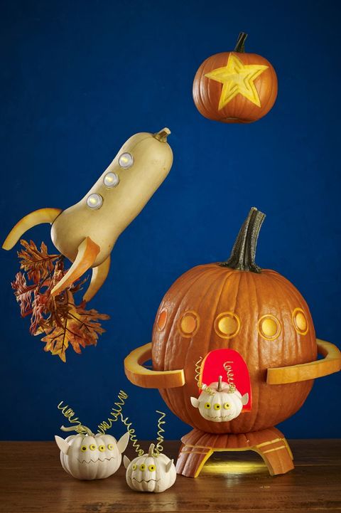 pumpkin carving ideas space pumpkins