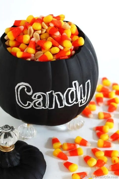 pumpkin carving ideas candy jar