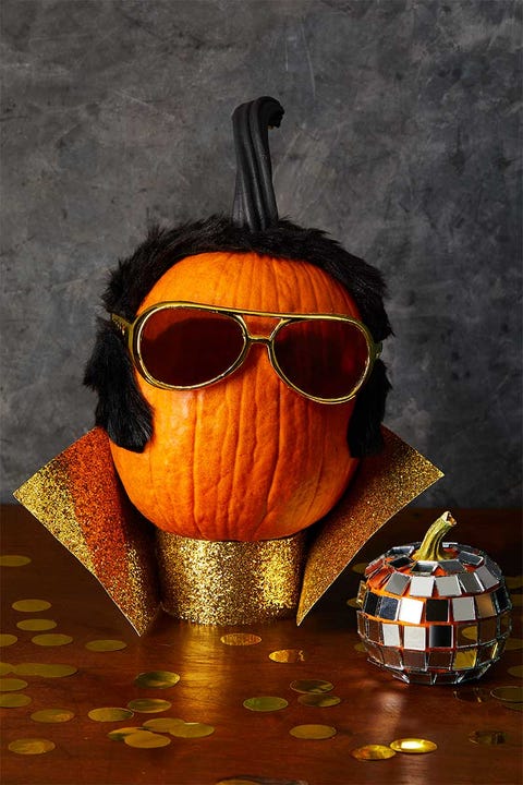 pumpkin carving ideas  elvis pumpkin