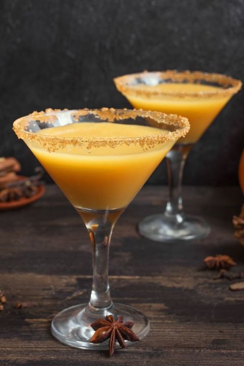 pumpkin martini cocktail