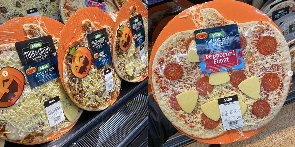 This Asda Pizza Is Shaped Like A Pumpkin For Halloween