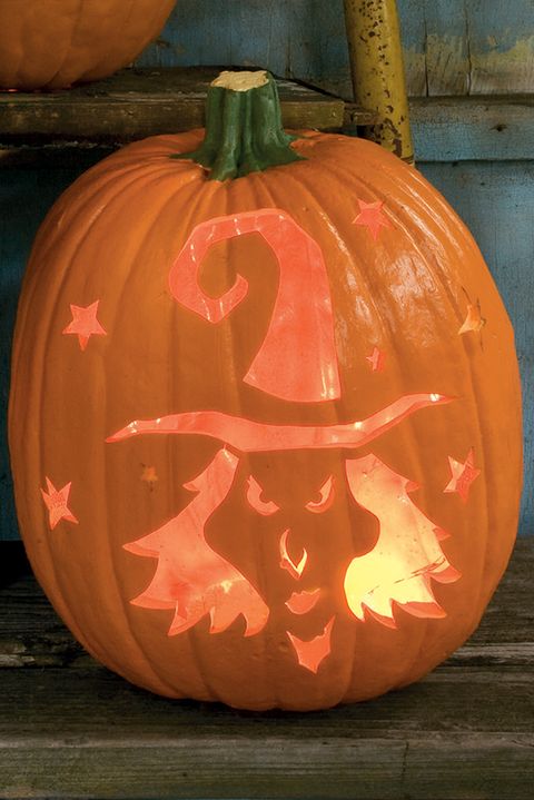 pumpkin stencils a little black magic pumpkin