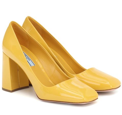 Footwear, Yellow, High heels, Shoe, Court shoe, Beige, Dress shoe, Wedge, Basic pump, 