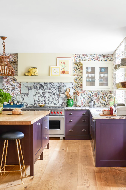 purple kitchen