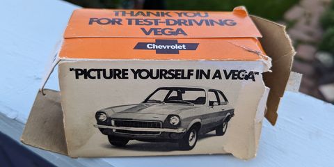 Dealership-Giveaway Chevy Vega Camera Shoots Chevy Vega Race Car