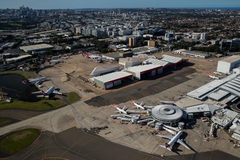 vistas aéreas de sydney, enquanto a austrália observa um declínio constante nos novos casos de coronavírus