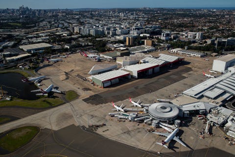 aerial views of sydney as australia sees steady decline in new coronavirus cases