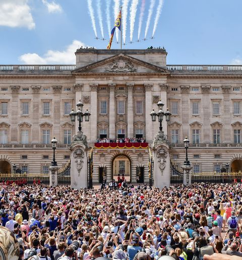 during the annual trooping the colour parade on june 17, 2017 in london, england
