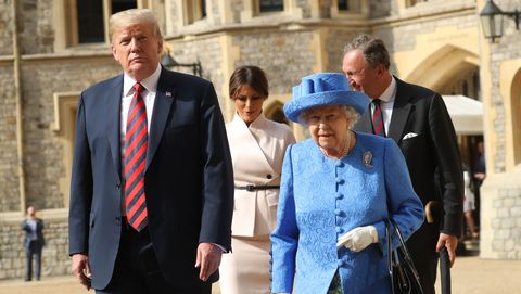 Donald Trump, Melania Trump, Queen Elizabeth II