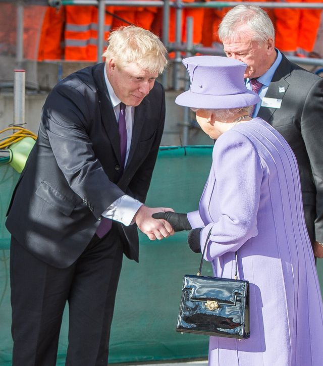 the queen visits the crossrail station site at bond street