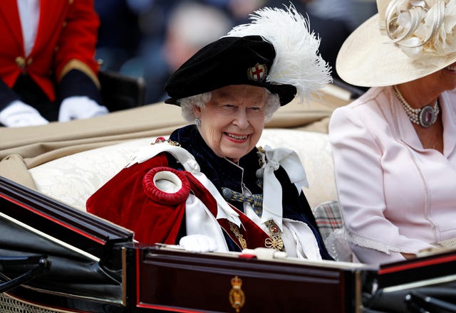 queen elizabeth Order Of The Garter Service At Windsor Castle