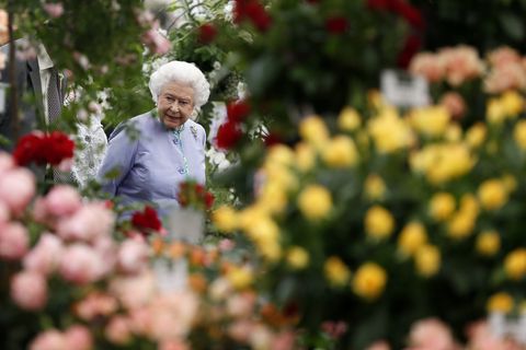 Queen Elizabeth II And The Duke Of Edinburgh Visit The Chelsea Flower Show