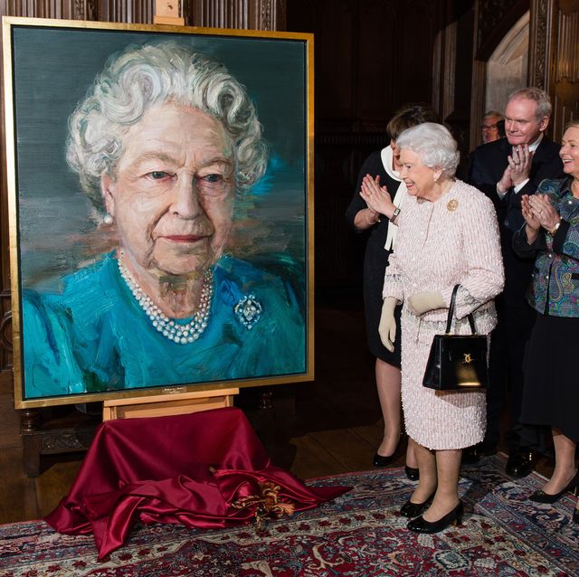 14 Photos Of Queen Elizabeth Prince Charles More Royals Looking At Their Own Portraits