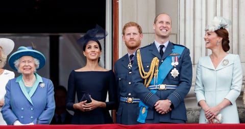 members of the royal family attend events to mark the centenary of the raf