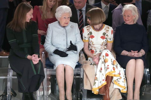 The Queen Presents The Inaugural Queen Elizabeth II Award For British Design At London Fashion Week