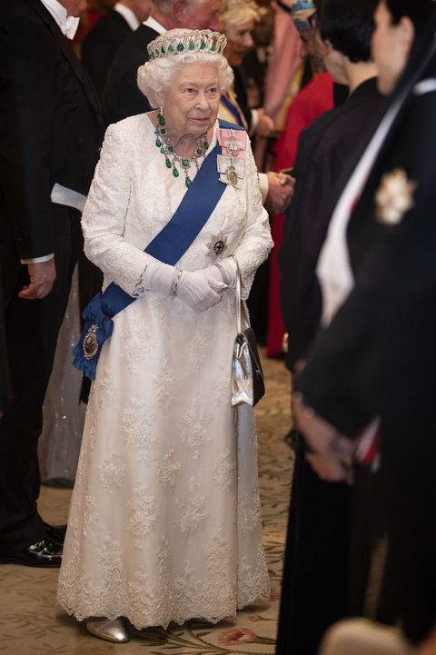 royals attend a reception for the diplomatic corps at buckingham palace