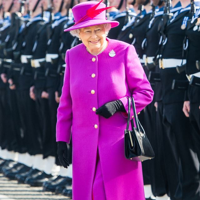 the queen visits hms ocean