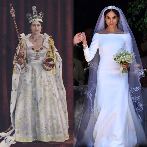 Meghan's Wedding Veil Was Inspired By Queen Elizabeth's ...