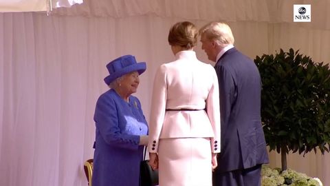 Donald Trump and Queen Elizabeth's Meeting Was Awkward - Donald Trump ...