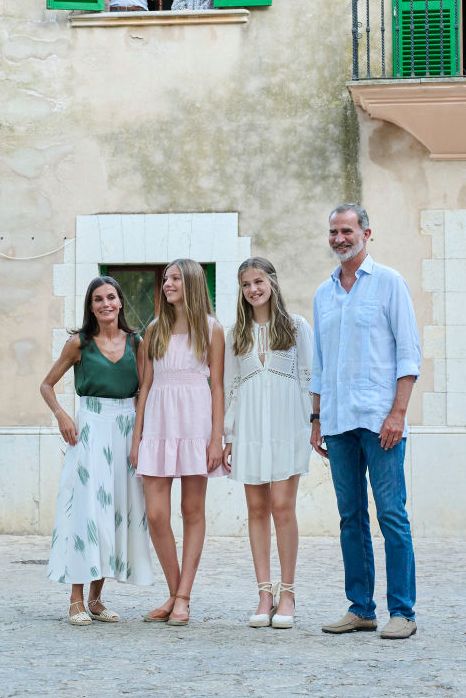 spanish royal family visit the cartuja of valldemossa