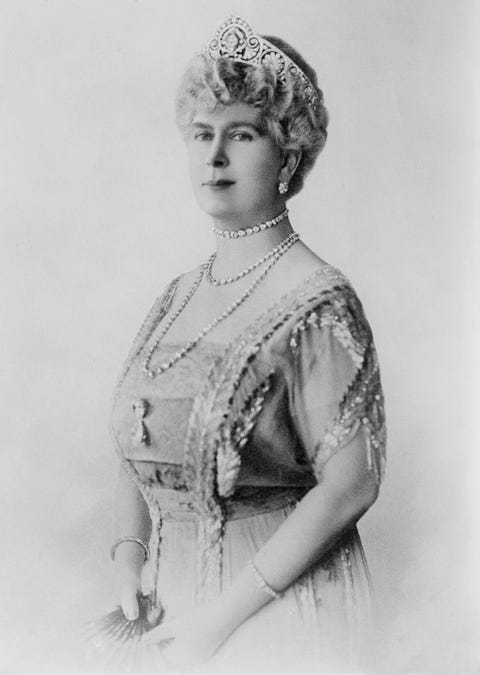 queen mary, consort of king george v, of united kingdom, portrait, 1921