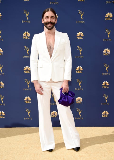eye 39 s fab five stole the 2018 emmy awards red carpet crop top suit design