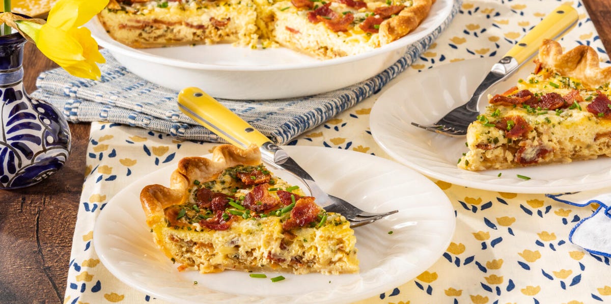 Easy Quiche Lorraine Recipe - How to Make Quiche Lorraine