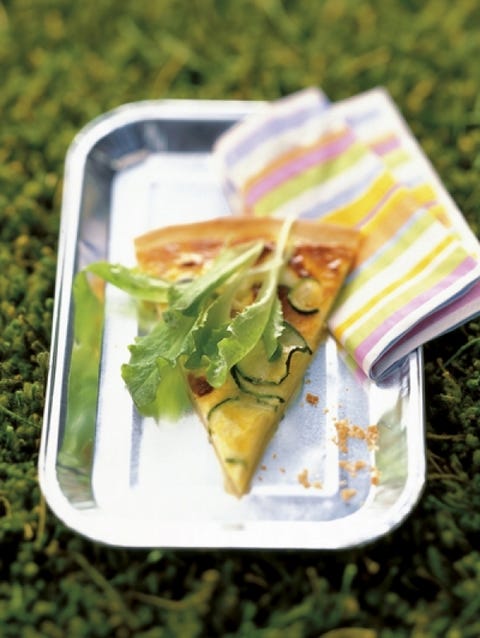 Quiche met geitenkaas en courgette Quiche met geitenkaas en courgette