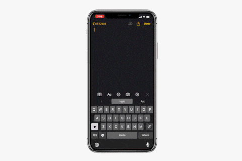 quickpath typing iOS13