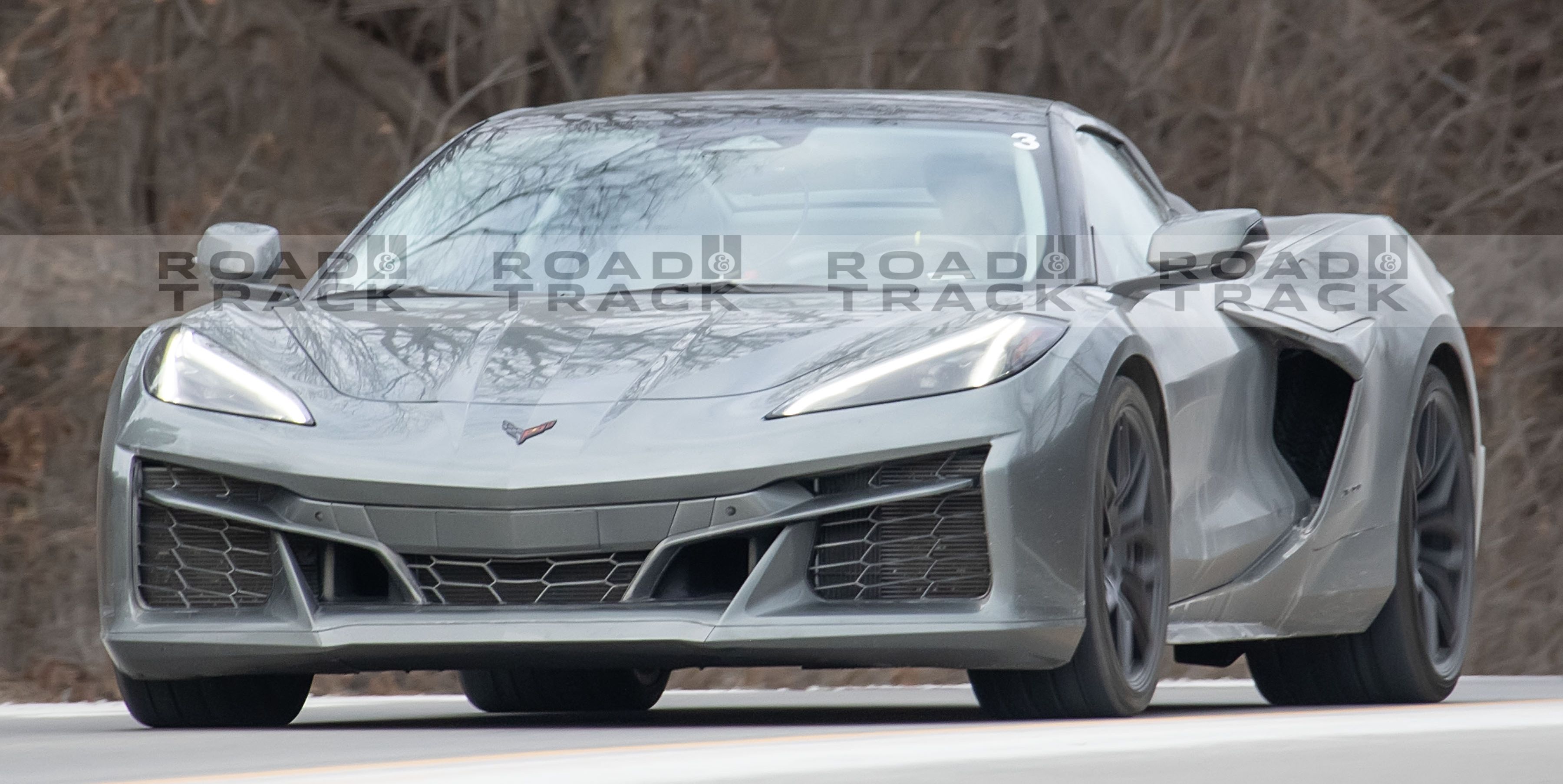 Corvette E-Ray Spotted Totally Undisguised Testing in the Open