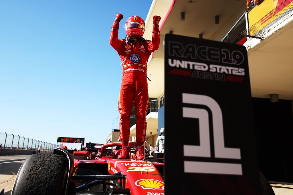 Charles Leclerc's Bold First Corner Move Secures Win at COTA