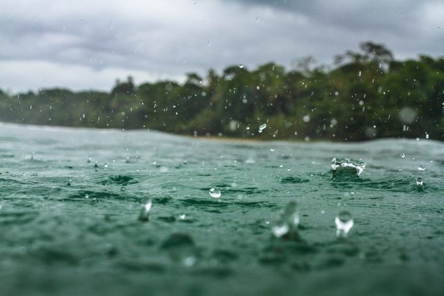 rain in the caribbean sea