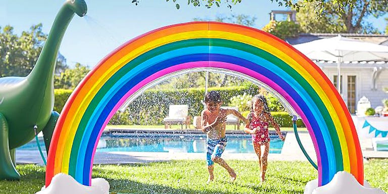 inflatable rainbow sprinkler