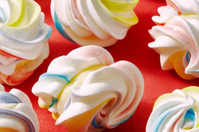 Rainbow Meringue Sandwiches rainbow meringue sandwiches