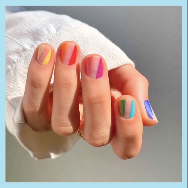 rainbow nails   rainbow nail art designs