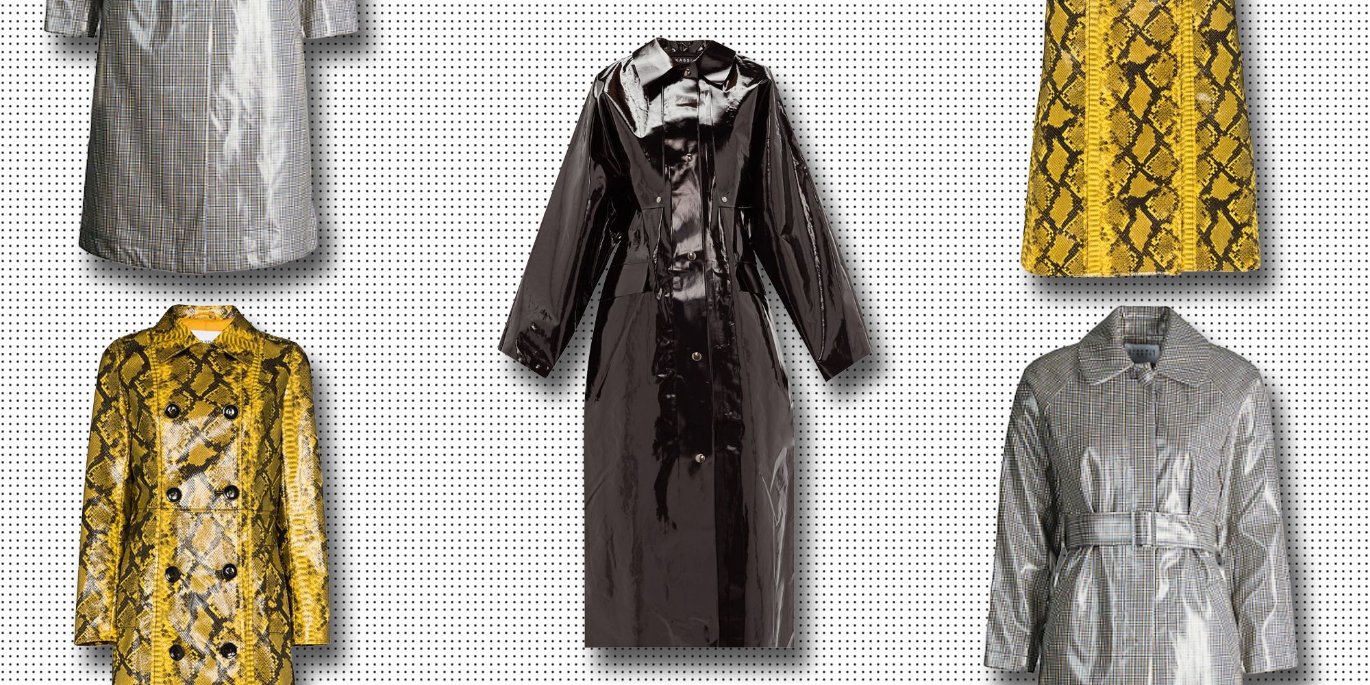 designer raincoat