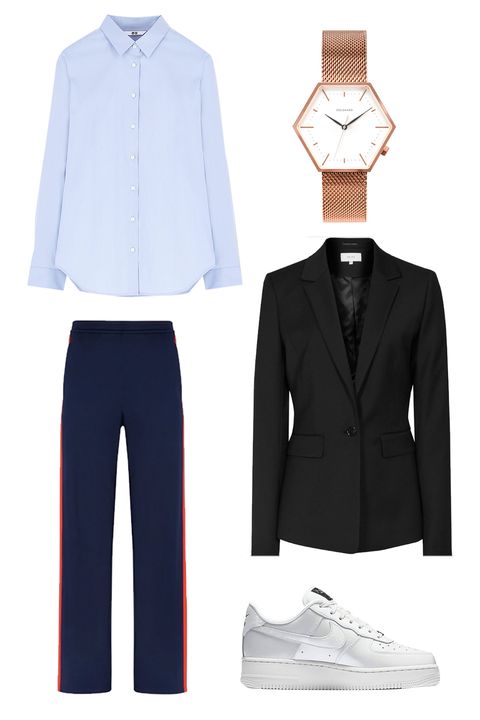 Clothing, White, Suit, Formal wear, Outerwear, Collar, Sleeve, Blazer, Footwear, Tuxedo, 