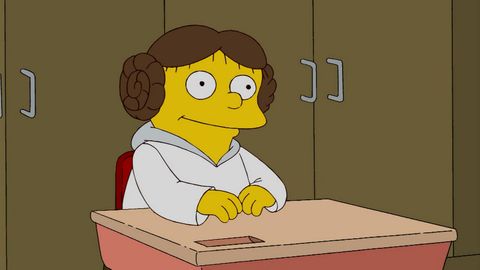 Los Simpson Princesa Leia