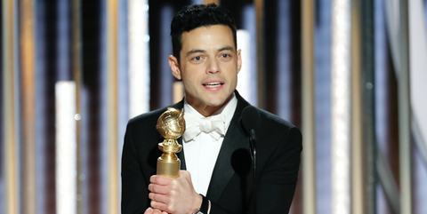 Rami Malek from “Bohemian Rhapsody” accepts the Best Actor in a Motion Picture – Drama award onstage during the 76th Annual Golden Globe Awards