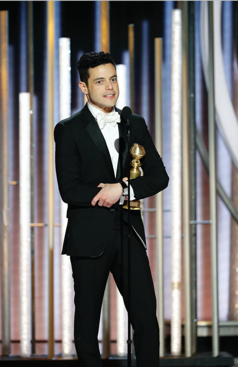 Rami Malek from “Bohemian Rhapsody” accepts the Best Actor in a Motion Picture – Drama award onstage during the 76th Annual Golden Globe Awards Rami Malek from “Bohemian Rhapsody” accepts the Best Actor in a Motion Picture – Drama award onstage during the 76th Annual Golden Globe Awards