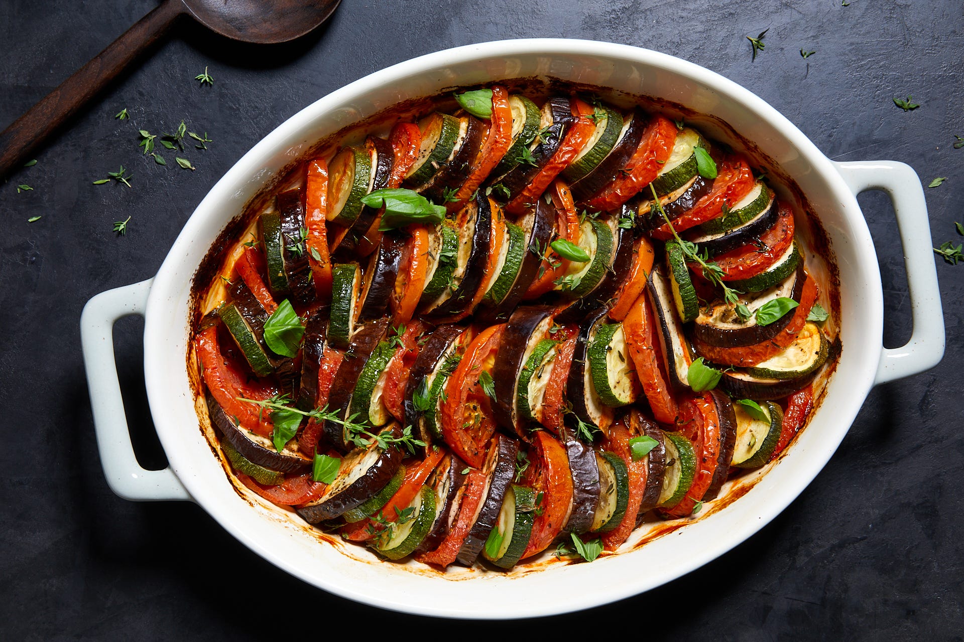 Ratatouille Casserole Is The Prettiest Vegetable Side