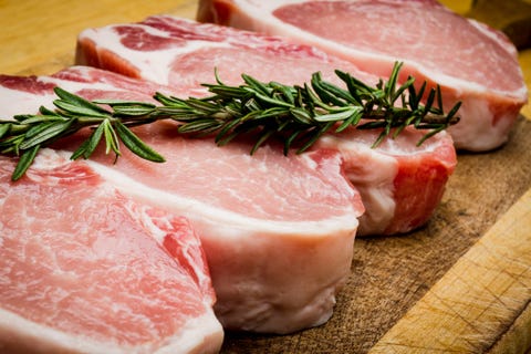 raw pork chops