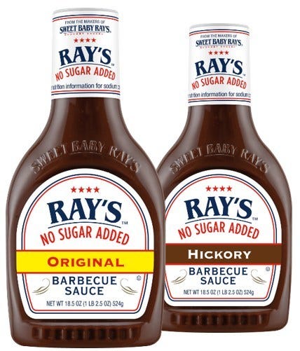 Sweet Baby Ray S Has No Sugar Barbecue Sauces In Two Flavors Original And Hickory