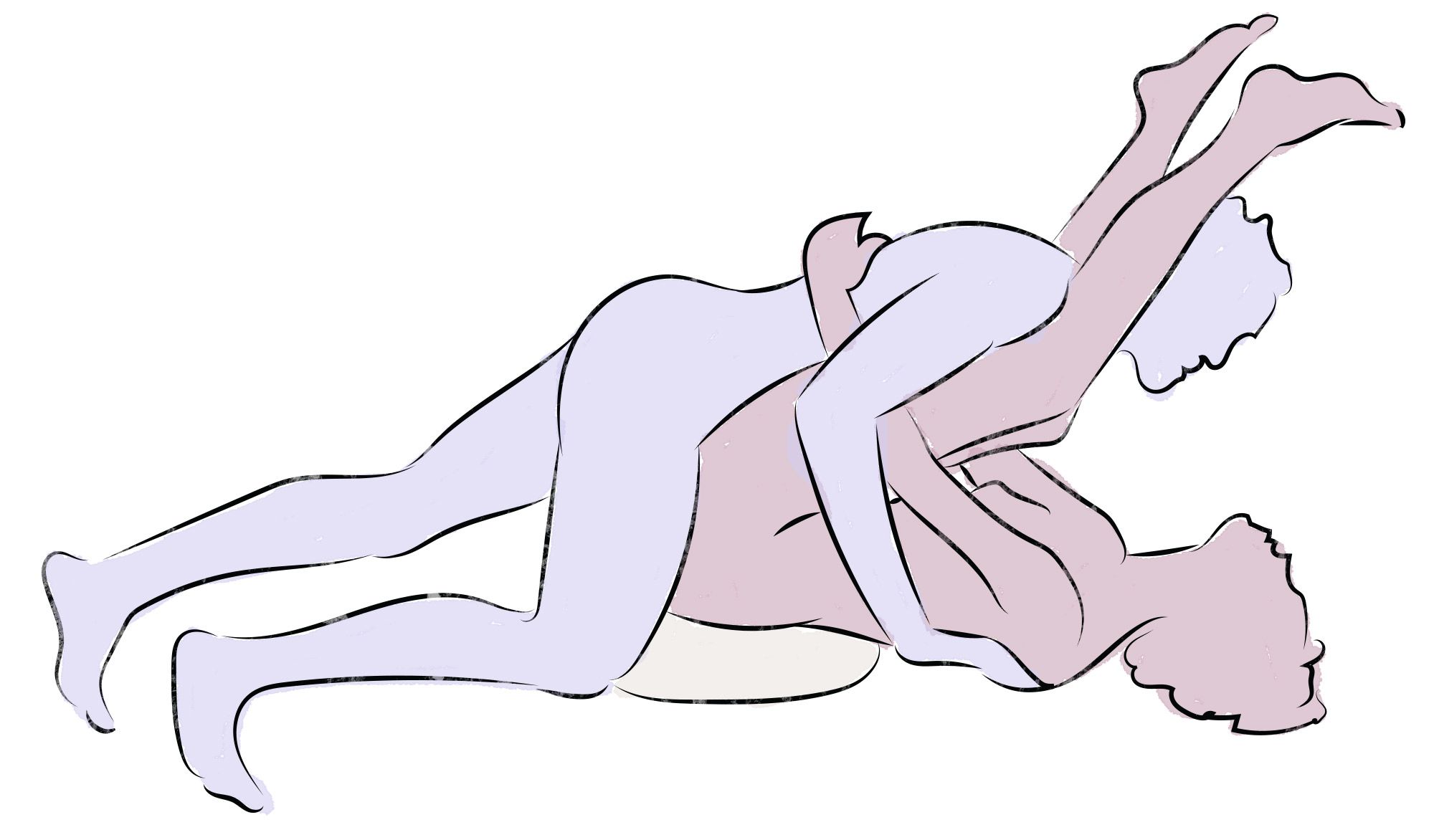 Image result for knees to chest sex position: