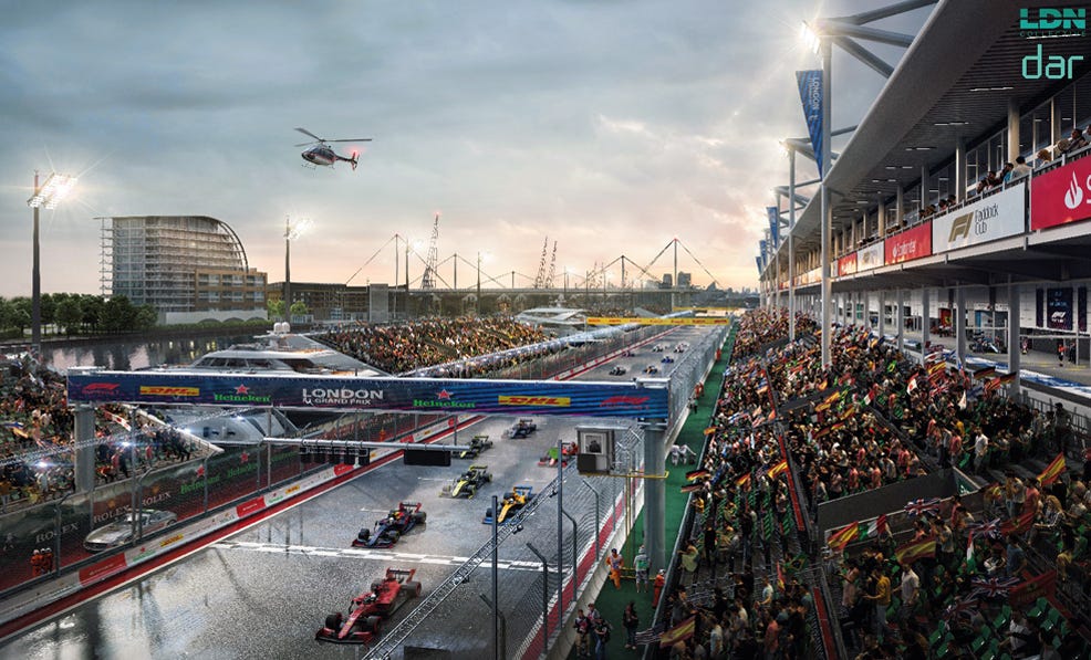 Move Over Las Vegas! Consultants Propose F1-Suitable Street Track in London