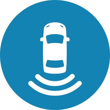 Arka Çapraz Trafik Uyarısı simgesi Arka Çapraz Trafik Uyarısı simgesi