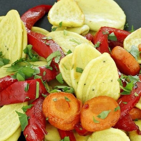 Receta: Pasta con zanahorias y pimientos asados receta pasta con zanahorias y pimientos asados