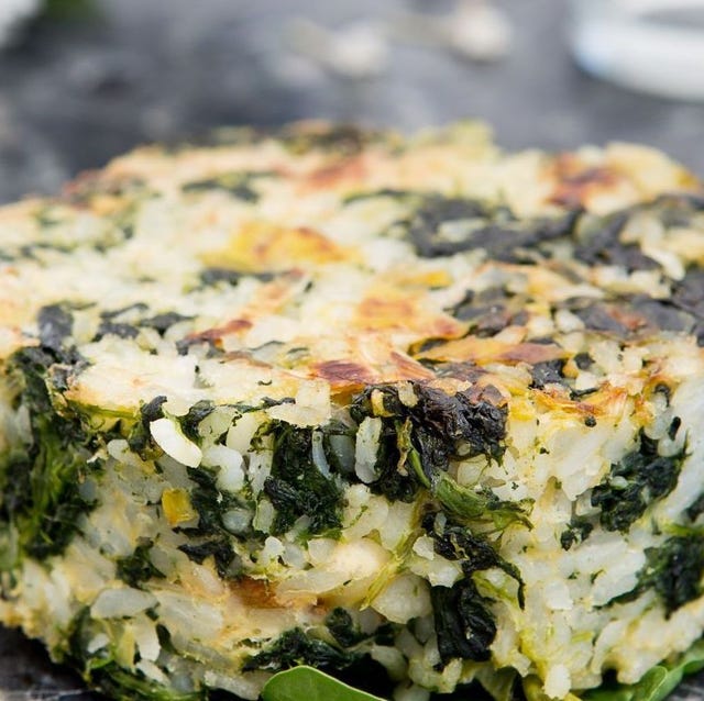 Receta: Torta de arroz y espinacas al horno receta torta de arroz y espinacas al horno