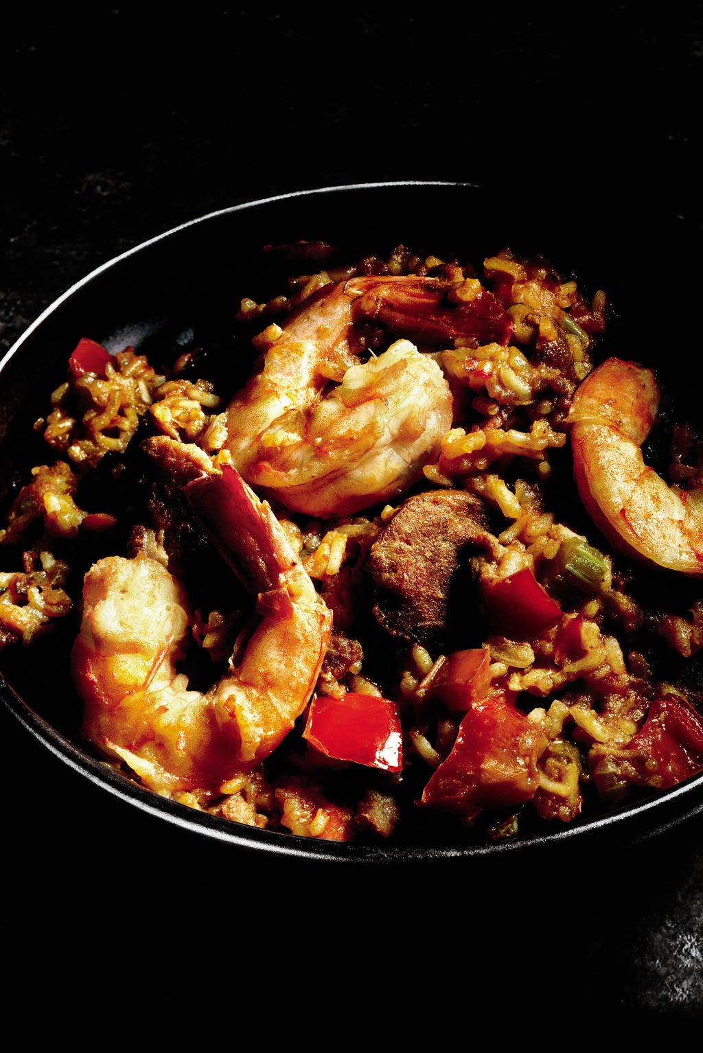 Shrimp Chicken And Andouille Jambalaya