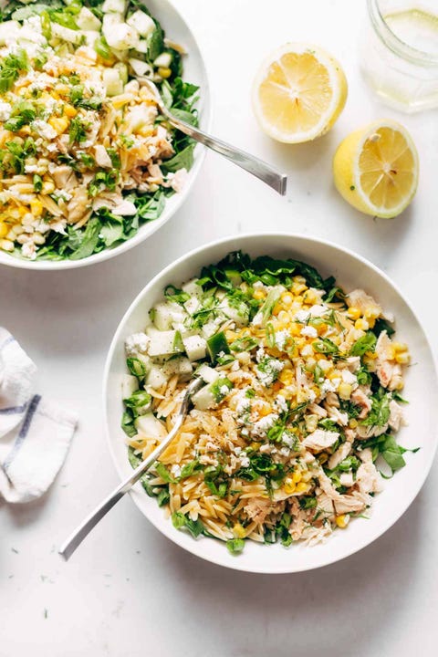 summer orzo chicken salad